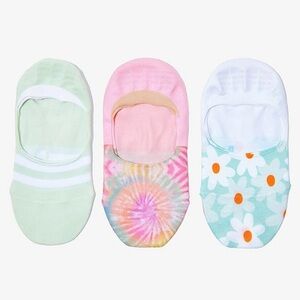 🆕 in original packaging TOMS Ultimate No Show Socks Daisy Tie Dye 3 Pack 🧦
